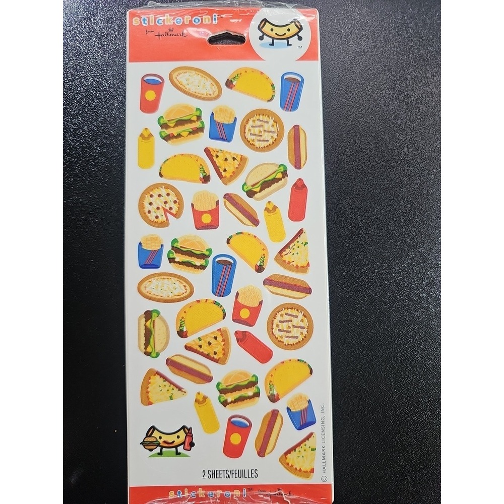 Halmark Stickeroni Food Stickers | Junk Food Stickers | Snack Time
